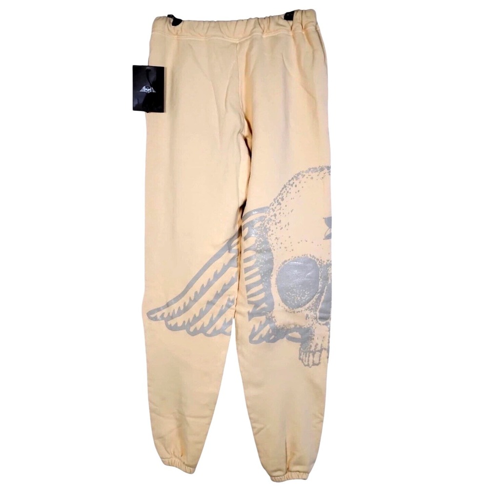 No Tomorrow Scarlett Oversized Jogger Cream Skull‎ Wing Graphic NTWW007-001-06-S - Picture 3 of 5